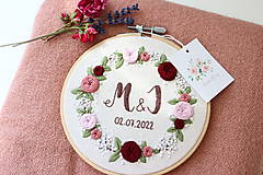 Dekorácie - Romantická výšivka Ranná rosa ♡ - 14689415_
