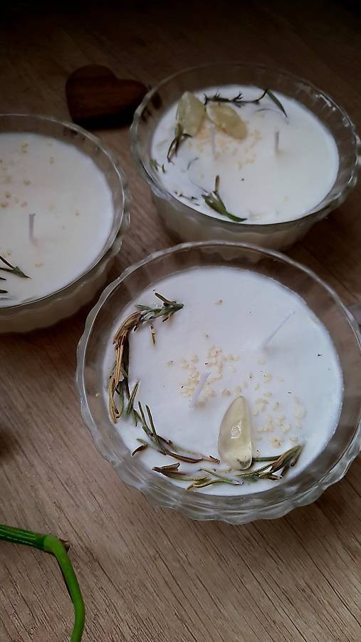 Sójová sviečka- radosť a blahobyt s citrínom