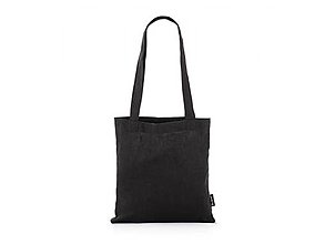 Nákupné tašky - Ľaná taška Čierna Tom Linen - 14689170_