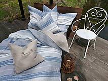 Úžitkový textil - Ľanové posteľné obliečky Santorini - 14687945_