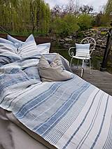 Úžitkový textil - Ľanové posteľné obliečky Santorini - 14687952_