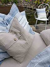 Úžitkový textil - Ľanové posteľné obliečky Santorini - 14687955_