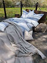Úžitkový textil - Ľanové posteľné obliečky Santorini - 14687956_