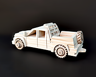 Hračky - Drevené hračky - drevené auto land rover - 14691142_