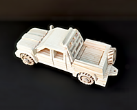 Drevené hračky - drevené auto land rover