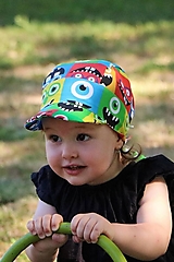 Detské čiapky - Letný detský šilt úsmev - 14692734_