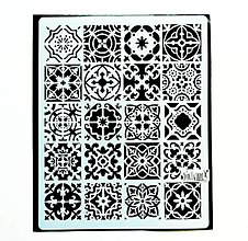 Nástroje - Šablóna Stamperia - 20x25 cm - Azulejos, mandala, maroko - 14693143_