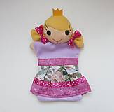 Hračky - Maňuška princezná (v ružovej sukničke s kvetmi) - 14694324_