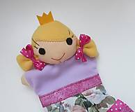 Hračky - Maňuška princezná (v ružovej sukničke s kvetmi) - 14694325_