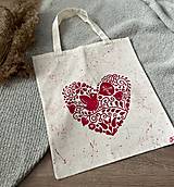 Nákupné tašky - Maľovaná taška- Ľúbim Ťa - 14692151_