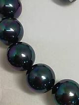 Sady šperkov - Veľká sada (náhrdelník, náramok, náušnice) - čierne perly - 14692258_