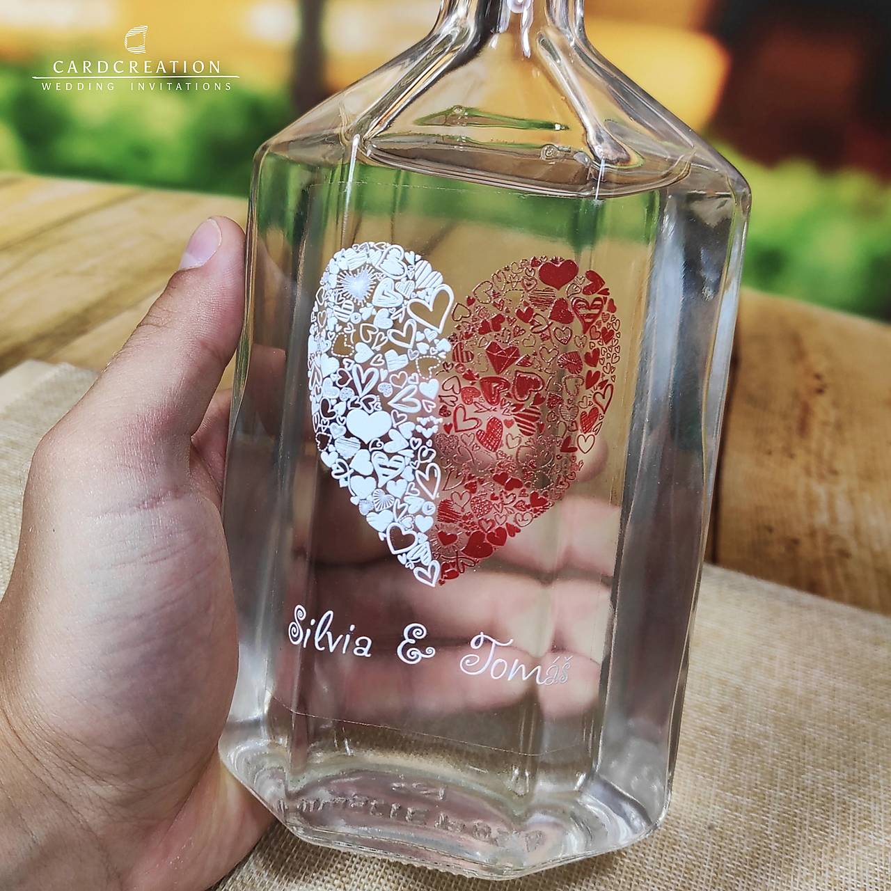 Transparetné svadobné etikety  (20 - 29 ks)