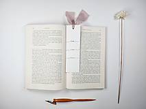 Papiernictvo - Papierová záložka do knihy s hodvábnou stuhou - Láska, úcta, viera - 14696706_