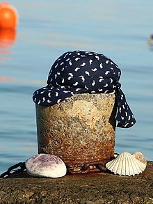 Detské čiapky - Letný detský šilt mini veľryby - 14699370_
