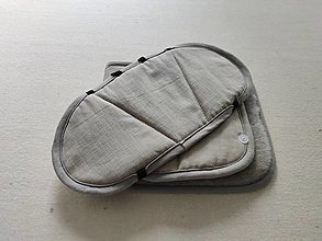 Detský textil - VLNIENKA Podložka do autosedačky  Maxi-Cosi  Axis Fix 9-18 kg 100% Merino proti poteniu a prechladnutiu 100% ľan Sand - 14699750_