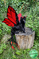 Dekorácie - Faene - Motýlí Drak, Plne polohovateľná Art Doll, svet drakov, Motýľ - 14699904_