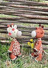 Hračky - Háčkované žirafy Gizela a Gejza - 14699218_