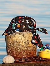 Detské čiapky - Letný detský šilt život pirátov - 14703206_