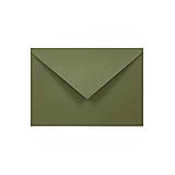 Papier - Zelená obálka Dark Olive - 14701836_