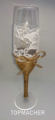 Nádoby - Jutové svadobné poháre II. - 14701711_