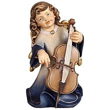 Sochy - Alpský anjel s violončelom - 14701841_