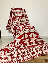 Obojstranná deka 170x120 cm z Alize Puffy More - vianočný motív 