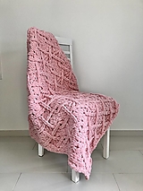 Detský textil - Puffy deka do kočíka 90x90cm - púdrovo ružová - 14704067_