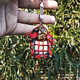 Kľúčenky - Kľúčenka japonský lampáš s tigrím okom - 14702877_