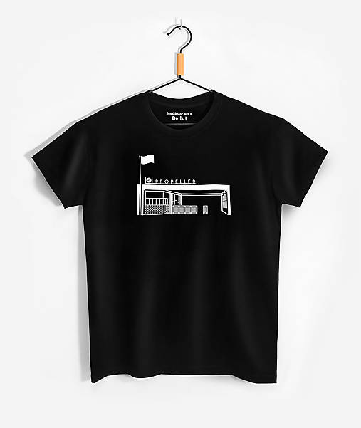 Pánske oblečenie - Pánske tričko E. Belluš – Nástupište propelleru - 14706774_