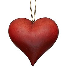 Dekorácie - Drevená dekorácia srdce - 14707216_