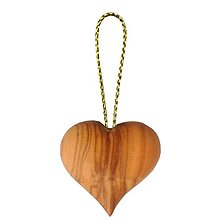 Dekorácie - Drevené srdce (olivové drevo) - 14707599_