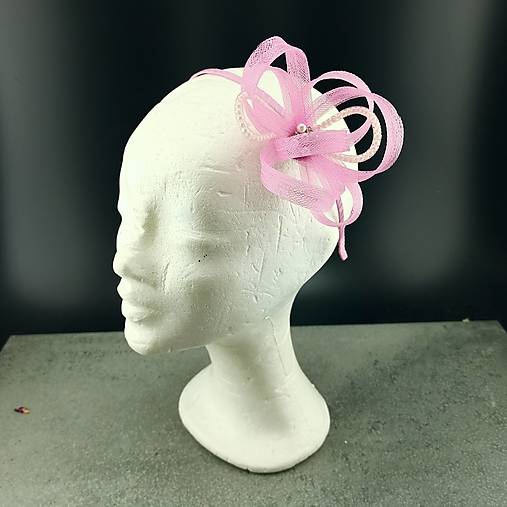 Ozdoby do vlasov - Rose Romantic Fascinator - 14710821_