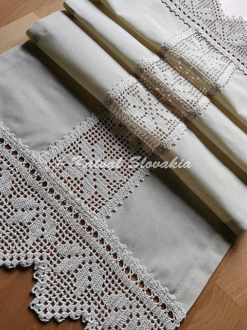  - *** Štóla -  hviezdy  farba maslová  - 200 cm  x 43cm *** - 14711185_