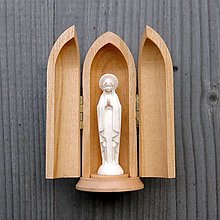 Sochy - Panna Mária Fatimská v kaplnke (6cm - Béžová) - 14709627_