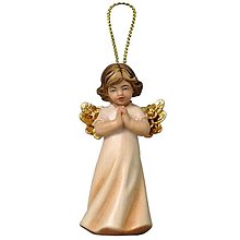 Dekorácie - Mária anjel (4 cm - Pestrofarebná) - 14710115_