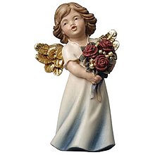 Dekorácie - Mária anjel s ružami - 14710341_