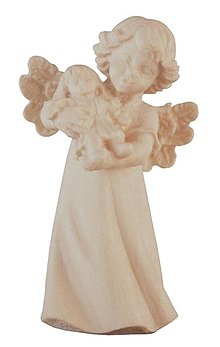 Dekorácie - Mária anjel s bábikou (4 cm - Béžová) - 14710371_