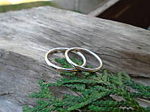 Prstene - Strieborny prsteň Ag925 Hladké - 14709906_