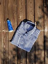 Pánske oblečenie - Ľanová pánska košeľa s dlhým rukávom - 14710872_