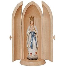 Sochy - Panna Mária Lurdská s korunkou v kaplnke - 14711970_