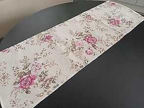 Úžitkový textil - Kvetinová ružová celoročná štóla - 14715813_