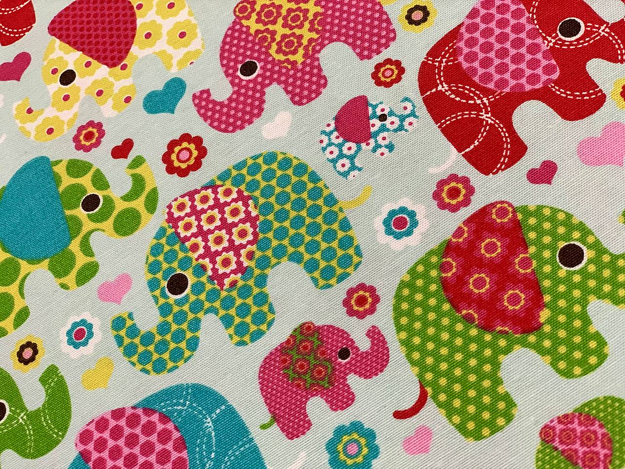 ❤️BAVLNA DEKOR TALIANSKO ❤️SLONIKY ❤️