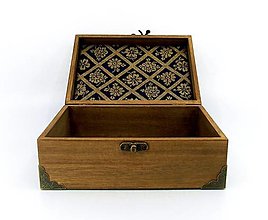 Úložné priestory & Organizácia - Prírodná drevená krabička na peniaze - 14719172_