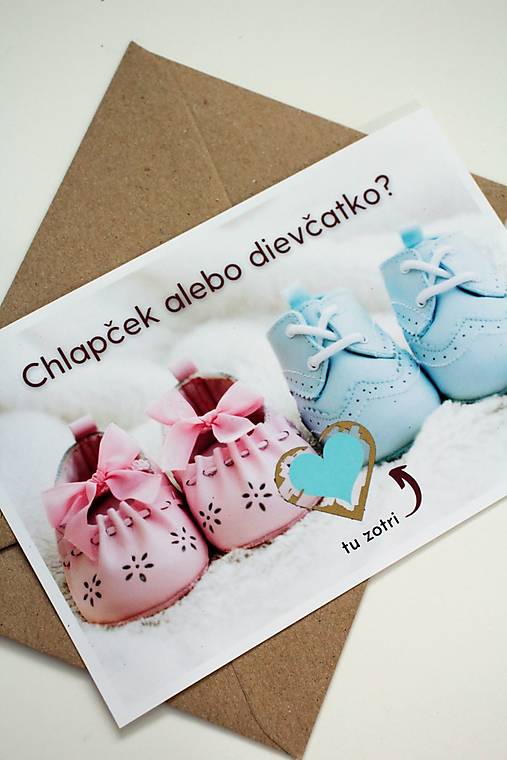 Papiernictvo - Chlapček alebo dievčatko? – Papučky (Odhalenie pohlavia) - 14717821_