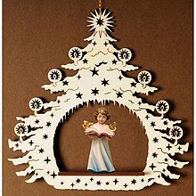 Dekorácie - Vianočný stromček s anjelom a knihou - 14720206_