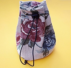 Iné tašky - Mešec (vrecko) s ružami 18cm - 14721601_