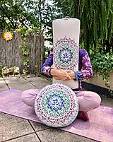 Úžitkový textil - Joga Bolster a Meditačný Vankúš "Aum Mandala" - 14722115_
