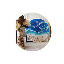 Hodiny - krásne hodinky s morskými vlnami - 14721453_