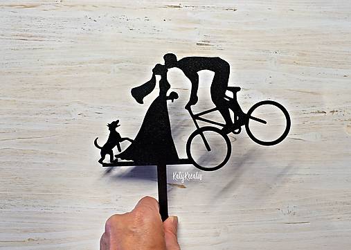 Dekorácie - zápich do svadobnej torty - 14723196_