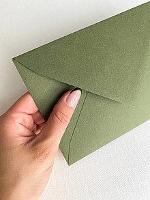 Papier - Obálka štruktúrovaná Zelená - 14724770_